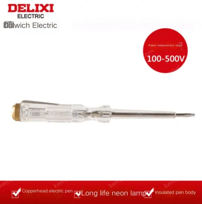 The voltage resistance of the test pen is 100-500V V.