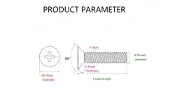 Electronic screws M1*3.5