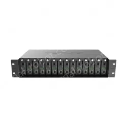 14-slot fiber optic transceiver chassis