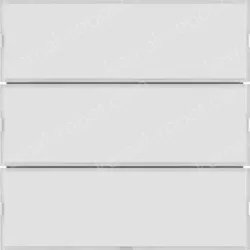 Push-button 3g, lab. field,RGB LED, int. temp.sensor, KNX-S.1/B.3/B.7,f.wh.p.wh