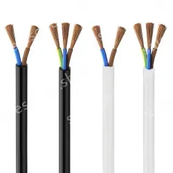 3 cores Black Cable 0.5mm Nominal cross-section