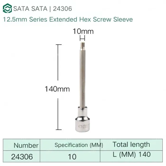 Dafei 10mm with a total length of 140mm-24306