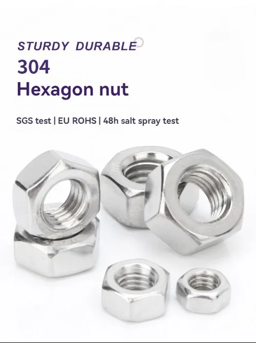 External hexagon nut 201 stainless steel-M20