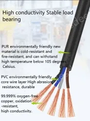 5 core 4 core 2 core sensor cable 24 AWG 2 pole