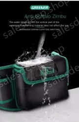 Prevent the drill from falling 1680D wear-resistant zipper+drill anti-drop buckle