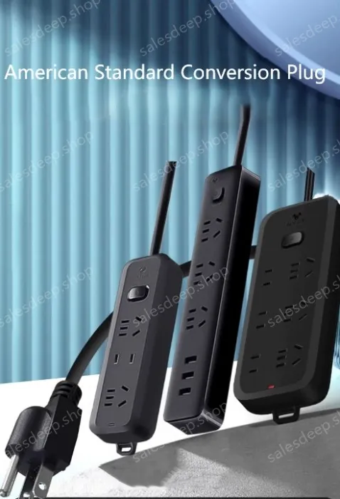 Lightning protection and anti-surge Total control 6 bits 2USB 2.8m